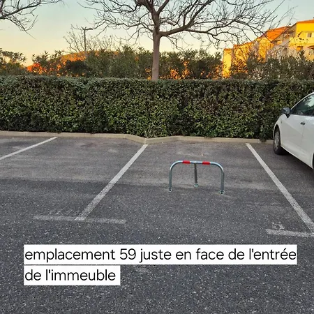 아파트 Le Grand Large T2 Climatise A 200 M Plage, Parking 세테